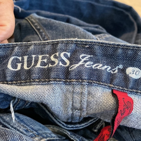 GUESS Jeans Foxy Flare - Flare Leg Size 30 Stretch Distress Cotton Machine Wash - Picture 9 of 13